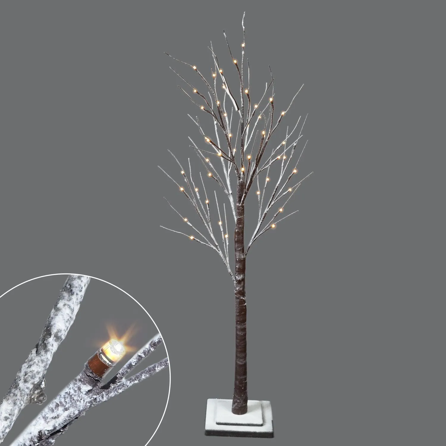 48" Snowy Tree, 48 Led (12 Twinkled)