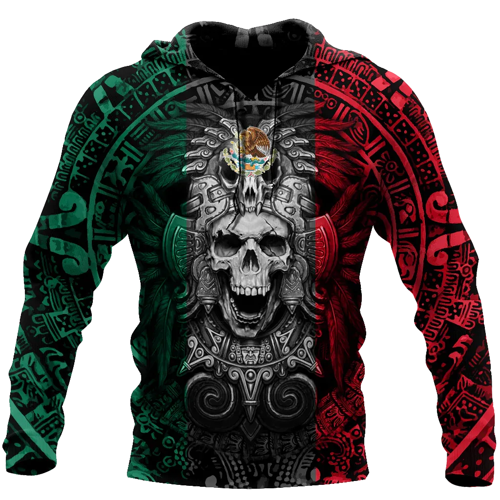 Aztec Mexico Hoodie Men, Aztec Printed Hoodie, Aztec Hoodie Mens Aztec Hoodie