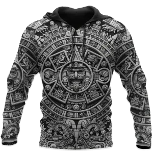 Aztec Mexico Hoodie Men, Aztec Printed Hoodie, Aztec Hoodie Mens Aztec Hoodie