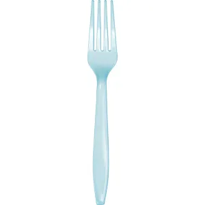 Bulk Pastel Blue Bulk Plastic Forks (600 per Case)