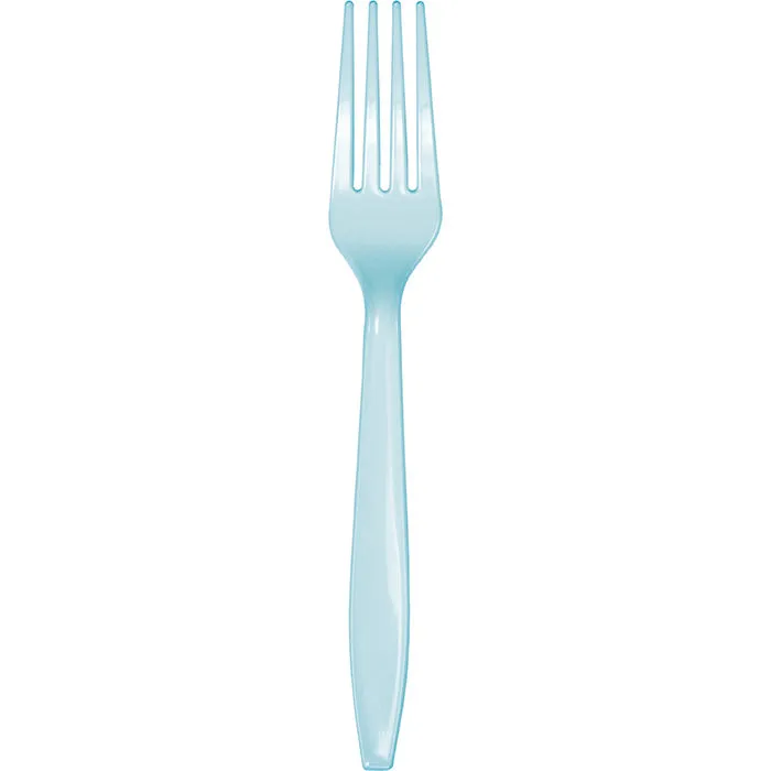 Bulk Pastel Blue Bulk Plastic Forks (600 per Case)