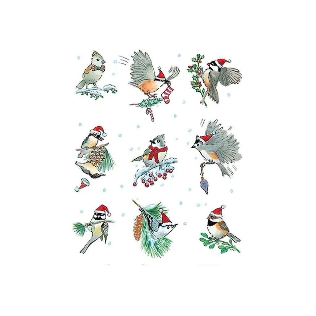 Christmas Birds Flour Sack Towel