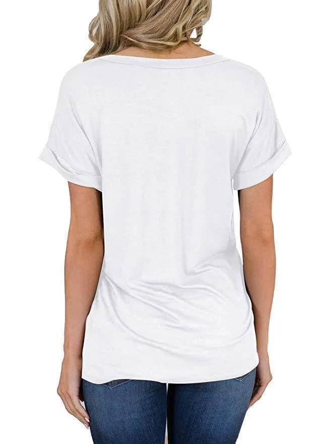 Everyday V-Neck Boyfriend Pocket Tee