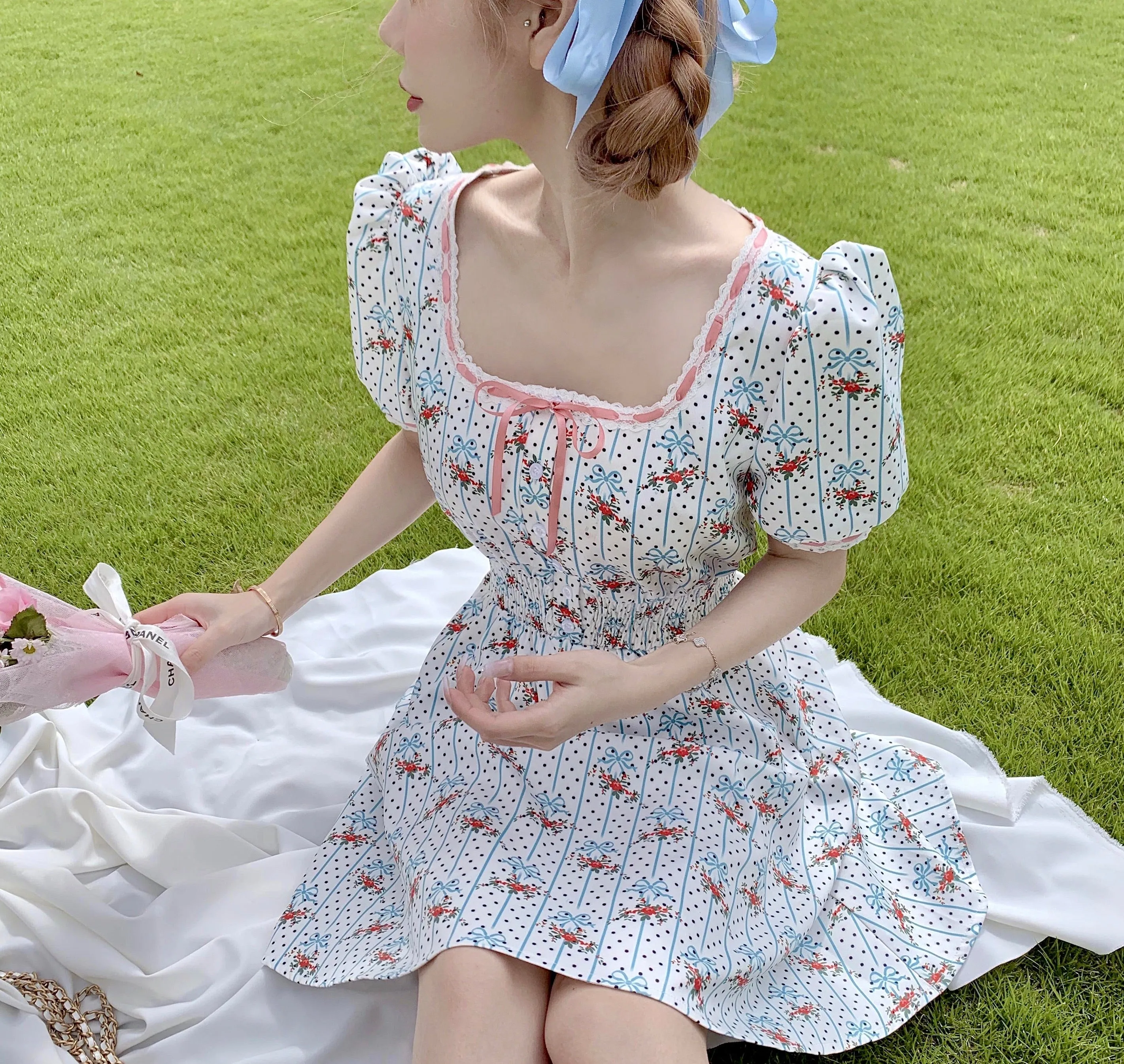 [Exclusive to PeilieeShop ] Oil Painting Girls Dress