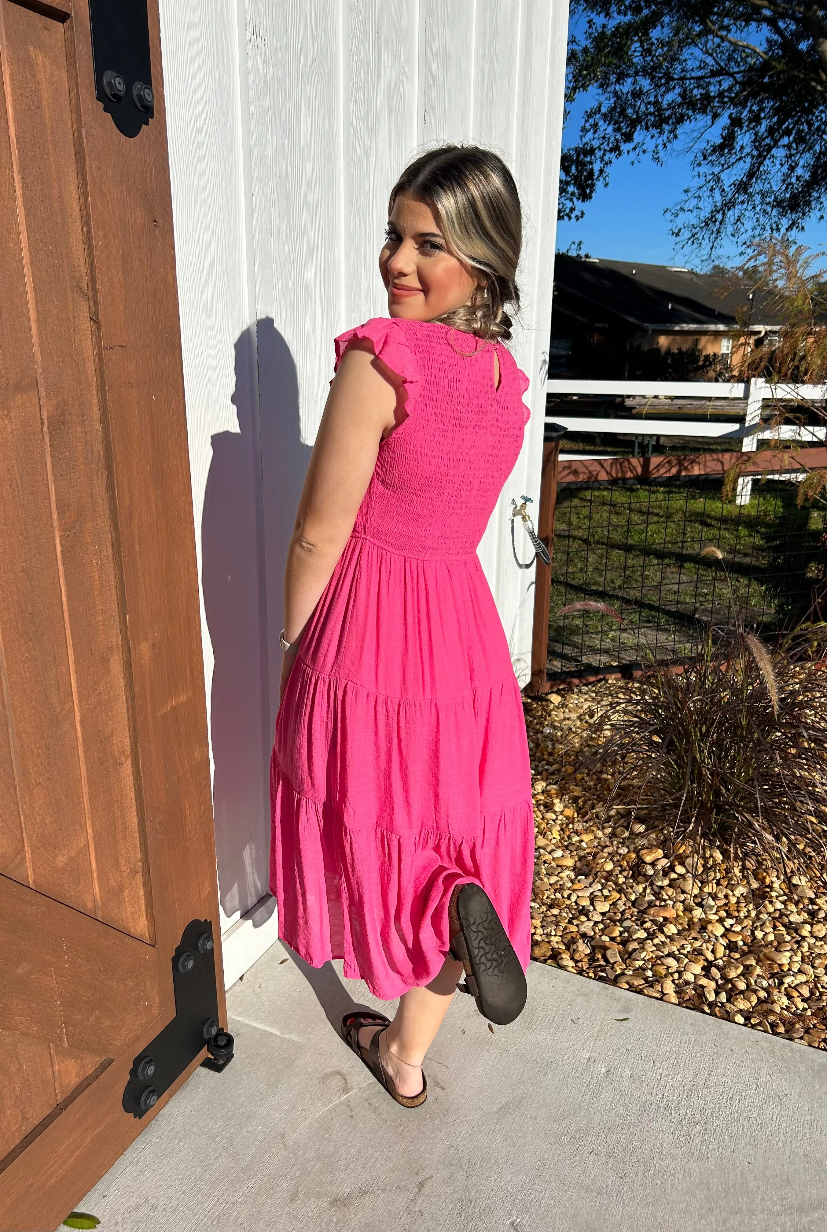 Fuchsia Faith Dress