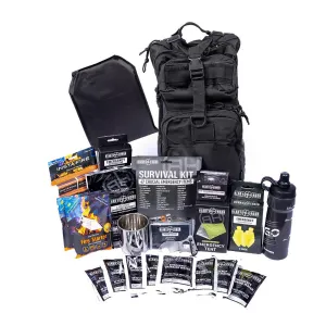 Go-Bag with Ballistic Panel and 60 Bug-Out Essentials