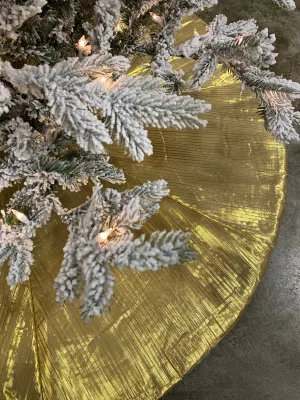 Gold Pleated Tree Skirt