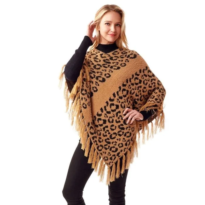 Leopard Eyelash Poncho