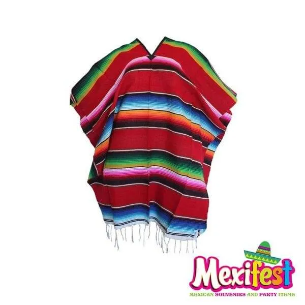 Mexican Poncho - Adult Long