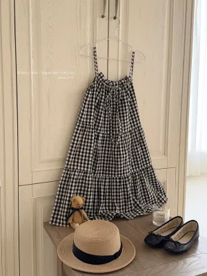 Night Night Gingham Cotton Dress