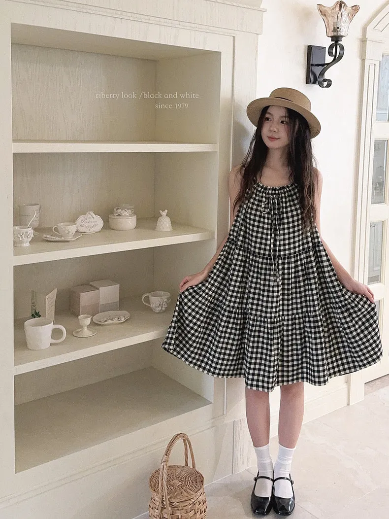 Night Night Gingham Cotton Dress