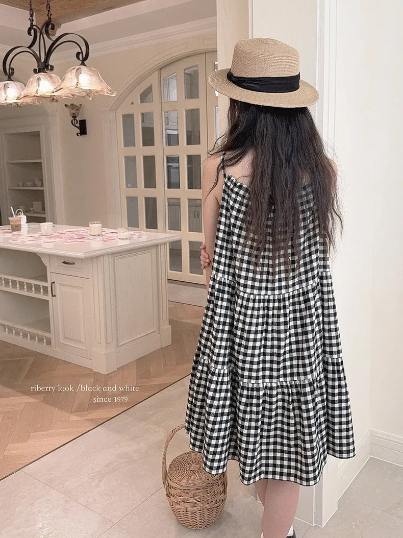 Night Night Gingham Cotton Dress