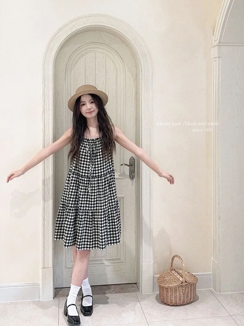 Night Night Gingham Cotton Dress