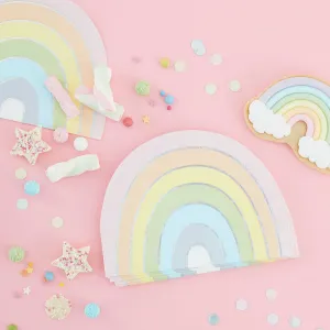 Pastel Rainbow Napkins x 16