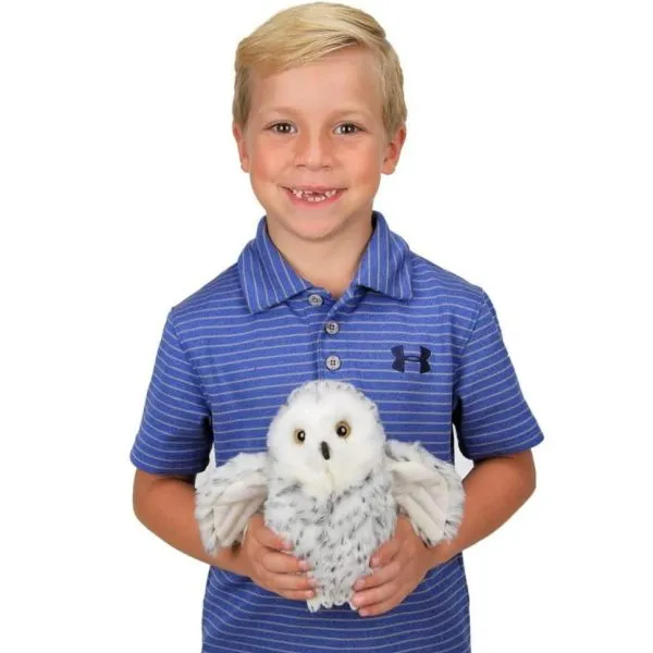 Plush Stuffed Snowy Owl Drift