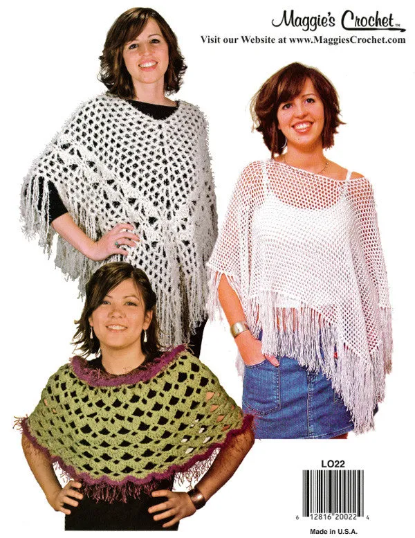 Ponchos Crochet Pattern Leaflet