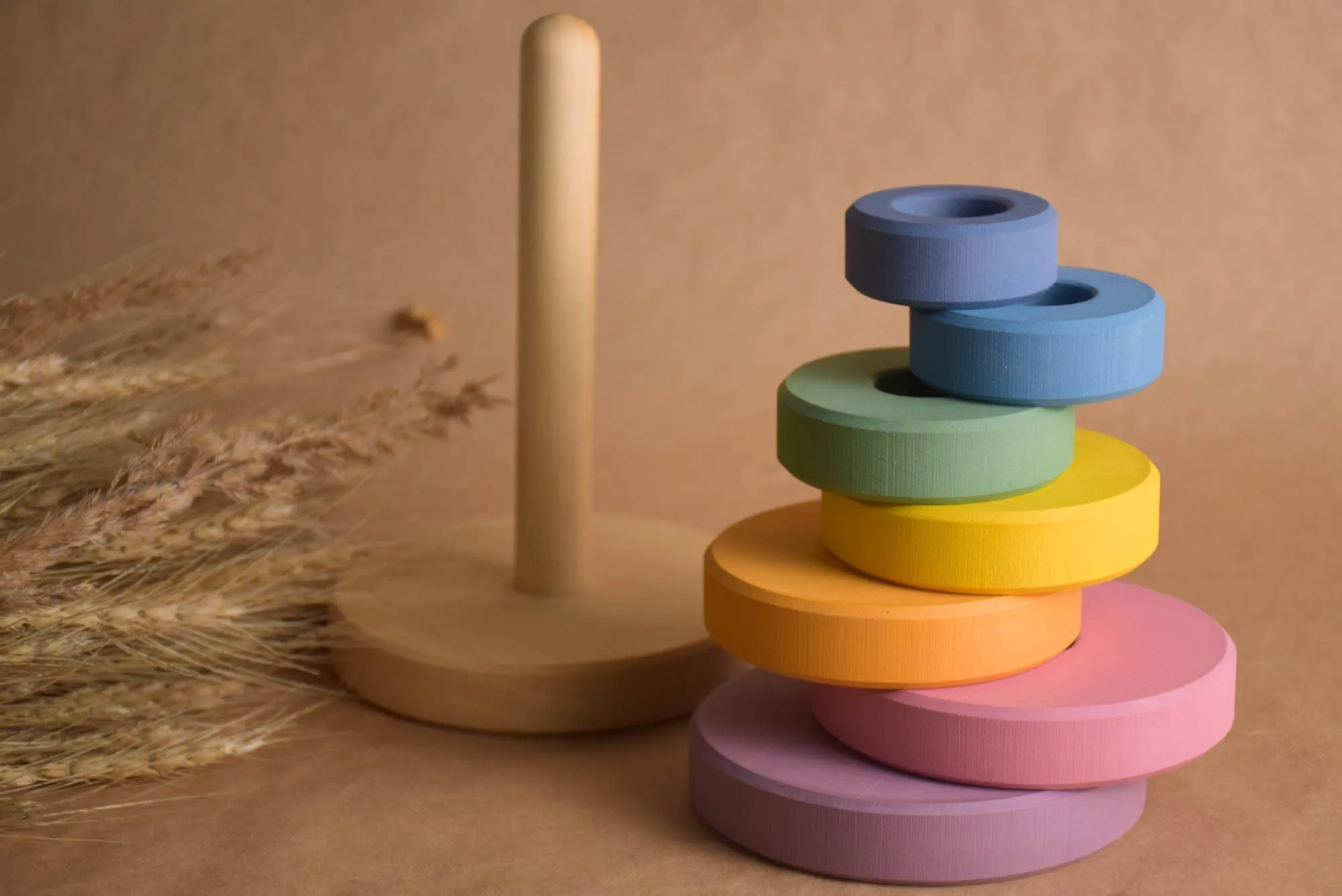 Ring Stacker Toy Pastel