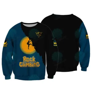 Rock Climbing Personalized Name 3D Sweatshirt Hoodie Shirt Custom Gift For Climbing Lovers