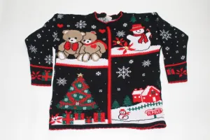 Snowy Christmas, Large, Christmas sweater