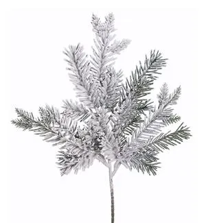 Snowy Pine Spray - 17.5"