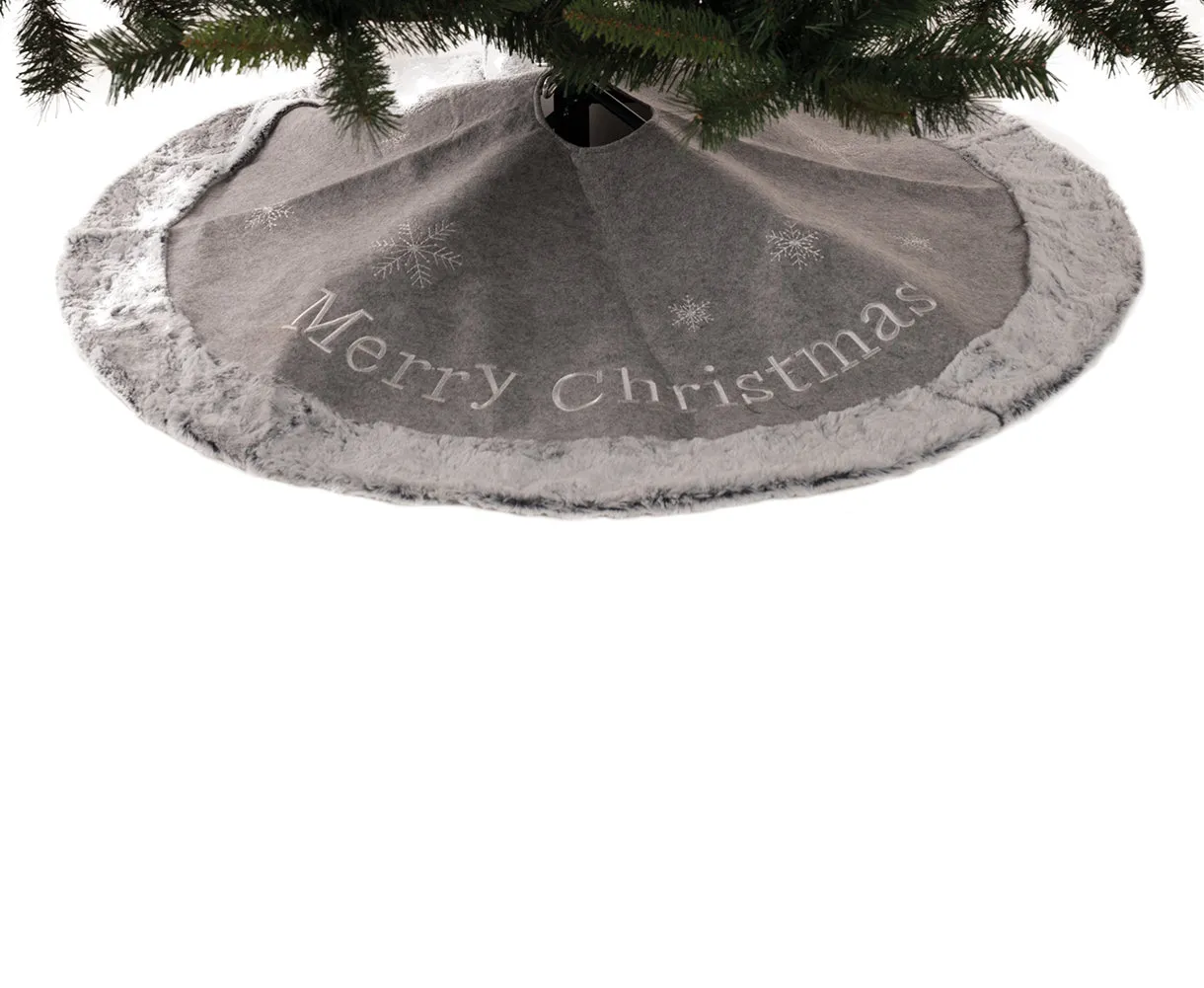 Snowy Winter Tree Skirt, 100cm