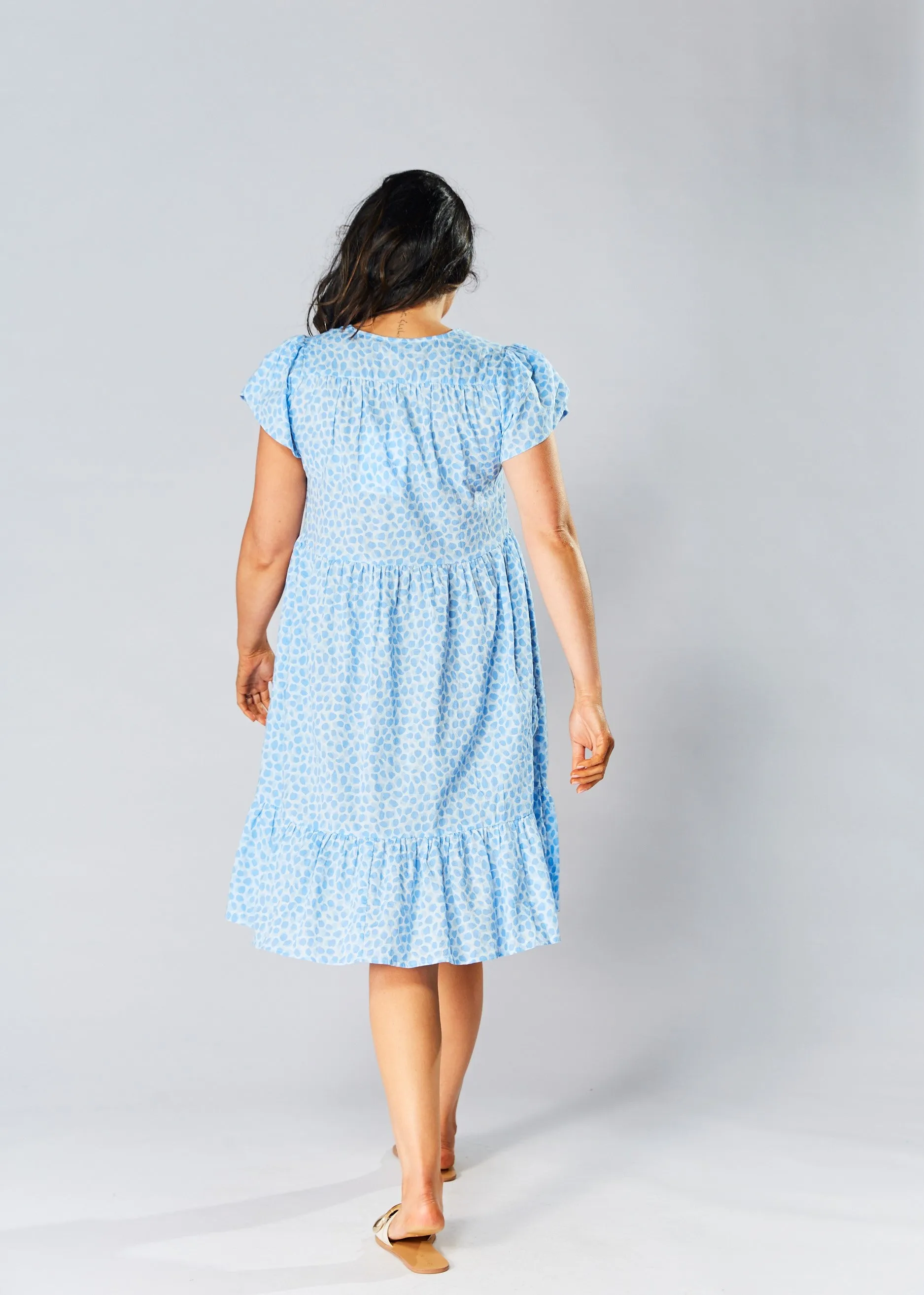 Sunny Baby Doll Dress - Blue