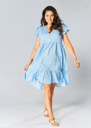 Sunny Baby Doll Dress - Blue