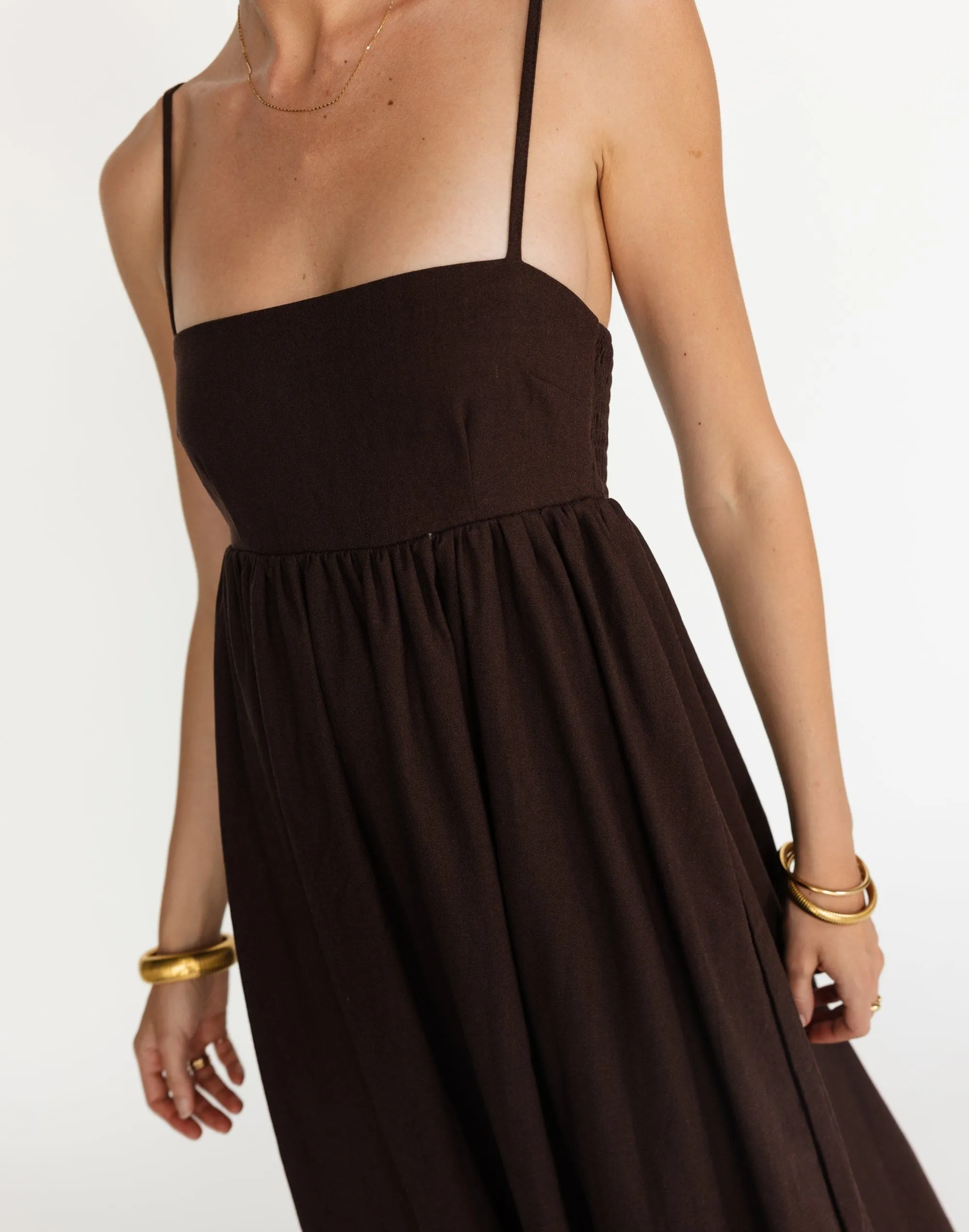 Tarsha Maxi Dress (Chocolate)