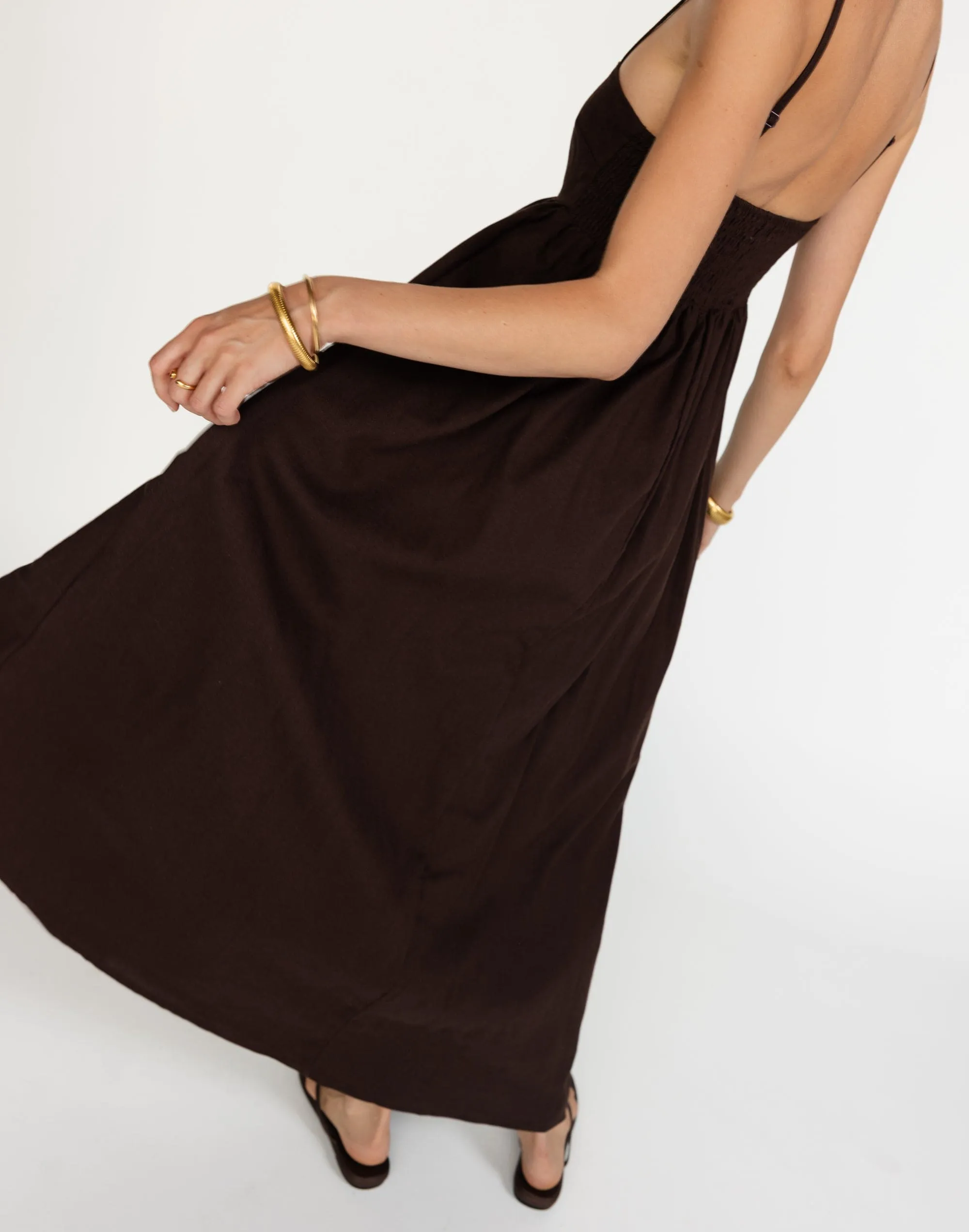 Tarsha Maxi Dress (Chocolate)