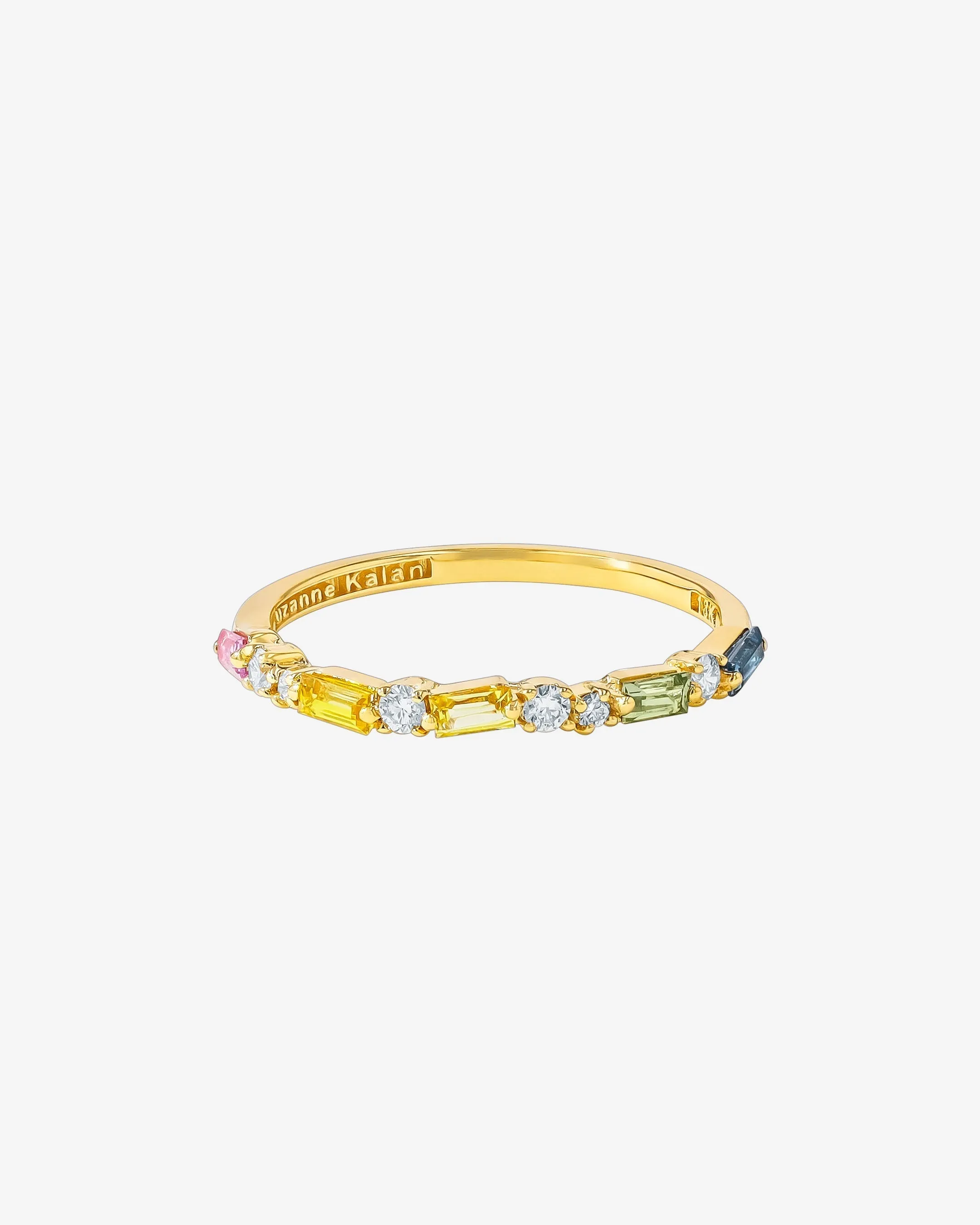 Thin Mix Pastel Sapphire Half Band