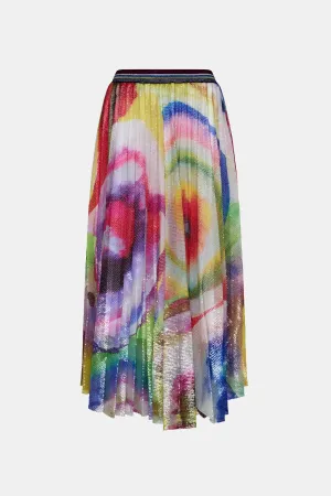 watercolour sequin skirt